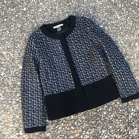 Lovely Nygard metallic weave black gray jacket 8 - Picture 7 of 8